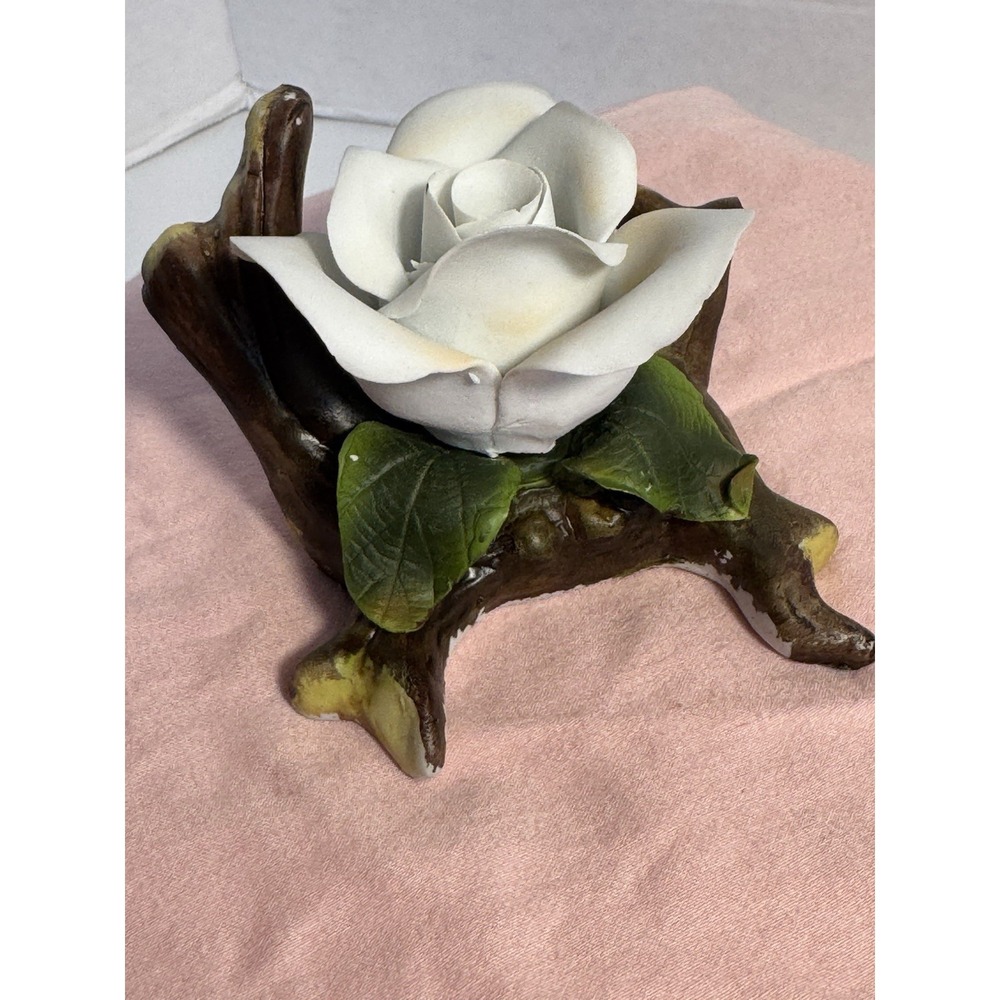 White Ceramic Rose - Picture 3 of 8